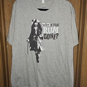 Disney Gray Pirates Of The Carribean T-Shirt for Women